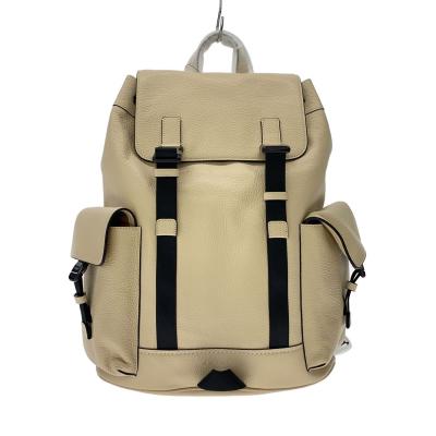 【美品】COACH ロゴ入りリュック ベージュ・黒 コーチ リュック（色：ベージュ系）の商品一覧 通販 - Yahoo!ショッピング