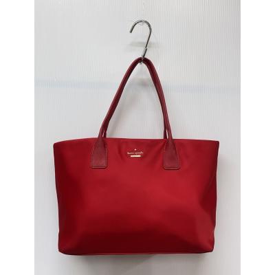 ⭐︎美品⭐︎最終値下げ⭐︎ケイトスペード　レザートートバック　赤 kate spade ケイトスペード トートバッグ レザー レッド - メルカリ
