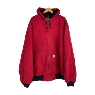 Carhartt カーハート 赤 アクティブジャケット 00s Carhartt Duck Active Jacket Quilted Flannel Lined 赤 M