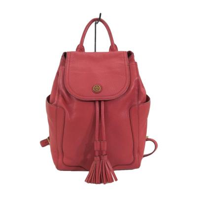 超美品✨TORY BURCH トリーバーチ　リュック　バックパック　赤系　レザー 超美品✨TORY BURCH トリーバーチリュックバックパック赤系レザー