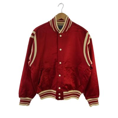 POLO RALPH LAUREN スタジャン L 袖革 古着 ラルフローレン Ralph