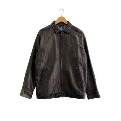定価約30万円★ラルフローレン★ライダース　レザージャケット　ブルゾン★羊革 POLO RALPH LAUREN メンズ革ジャン、レザージャケット｜コート