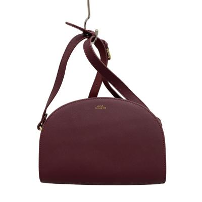 美品】A.P.C アーペーセー ハーフムーンショルダーバッグ PVC レザー 