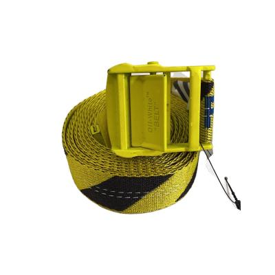 off-white ガチャベルト INDUSTRIAL BELT YELLOW NO COLOR ロングベルト ガチャベルト|OFF