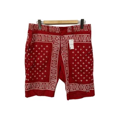 STUSSY メンズショート、ハーフパンツ（色：レッド系）｜ボトムス