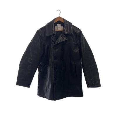 美品/希少✨schott Pコート オールレザー 740N 本革 ブラウン 38