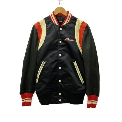 DIESEL / スタジャン/ウール/ボルドー/サイズタグ欠品/袖レザー切替 ディーゼル（メンズスタジャン）｜コート、ジャケット | ファッション