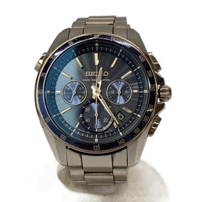 希少　セイコー　　プロスペックス　クロノ　電波ソーラー　8B82　チタン　紺 希少 セイコー プロスペックス クロノ 電波ソーラー 8B82 チタン 紺