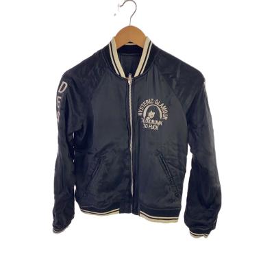 hysteric glamor スカジャン ネイビー HYSTERIC GLAMOUR（ヒステリックグラマー）の「CR/WHAT'S BEHIND