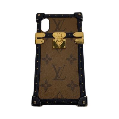 LOUIS VUITTON◇アイ・トランクライトiPhoneX&XS_モノグラム/PVC/BRW