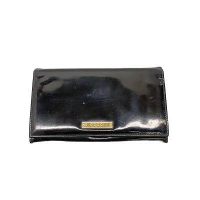 【極美品】グッチ　ニース　マイクロgg エナメル　長財布　ブラック　箱付き グッチシマ グッチ財布 GUCCI 長財布 レディース マイクログッチシマ