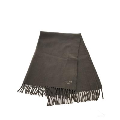 新品タグ付　CELINE ウールチェックブランケット 70x130 グリュック ブランケット 70X100 ネイビー/レッド ひざ掛け チェック柄