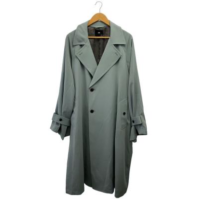 【美品】HARE トレンチコート M メンズ グレー ブルー 春アウター HARE メンズトレンチコート｜コート、ジャケット｜ファッション