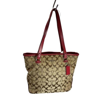 美品☆COACHコーチ トートバッグ レザー ブラウン レッド シグネチャー コーチ トートバッグ シグネチャー 赤のおすすめ人気商品一覧 通販