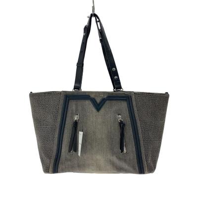 DIESEL グレー バッグ DSL 3D SHOPPER M X Dsl 3D M-PU tote bag with embossed logo