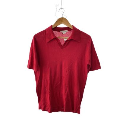 JOHN SMEDLEY メンズポロシャツ（色：レッド系）｜トップス