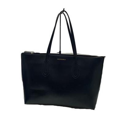 EMPORIO ARMANI レザー 2WAY トートバッグ ブラック 大容量 エンポリオアルマーニ トートバッグの商品一覧 通販 - Yahoo!ショッピング