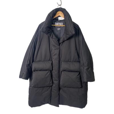DIESEL ブラック ロングダウンジャケット