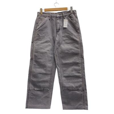 unisex】リーバイス568 ルーズストレートダブルニー グレー W28 ④