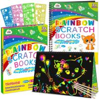 ZMLM Scratch Paper Art Notebooks ー Rainbow Scratch Off Art Set for Kids Act | StandingTriple株式会社