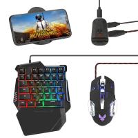 Half Hand Gaming Keyboard and Mouse Combo Laelr 35 Keys PUBG Wired Mechanic | StandingTriple株式会社