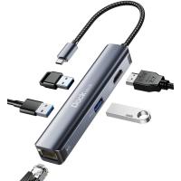 Dockteck USB C 5ーinー1ハブ Lan HDMI ハブ アダプタ Typec ハブ 1Gbpsイーサネットポート 4K対応HDMI出力 | StandingTriple株式会社