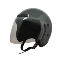 【メーカー直送】B&amp;B ジェットヘルメット オープンフェイスヘルメット（ガンメタ） ビー＆ビー バイク | パークアップバイクYahoo!店