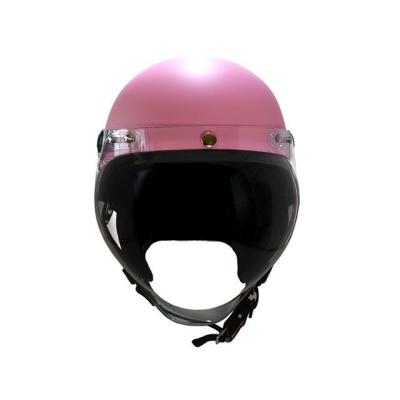 バイクヘルメット ジェット（ブランド登録なし）（色：ピンク系）の