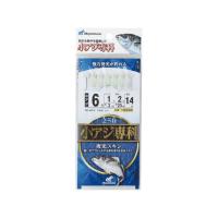 正規品／Hayabusa フィッシング 小アジ専科 夜光スキン HS250 5号 ハリス0.8 HAYABUSA キャンプ | パークアップバイクYahoo!店