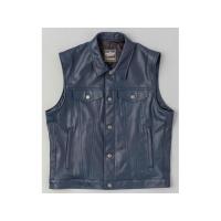 正規品／KADOYA ジャケット K’S LEATHER＆K’S PRODUCT DT LEATHER VEST（ネイビー） サイズ：L カドヤ バ… | パークアップバイクYahoo!店