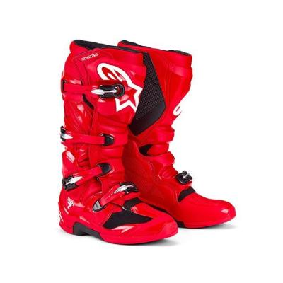 Alpinestars モトクロスブーツ 赤黒 サイズ8　中古 バイク用 オフロードブーツ（色：レッド系）｜バイクウェア｜バイク