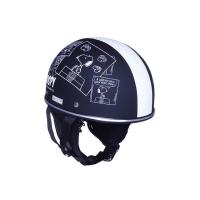 正規品／AXS ハーフヘルメット SNV-01 スヌーピー ヘルメット コミック（マットブラック） アークス バイク | パークアップバイクYahoo!店