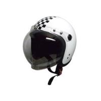【メーカー直送】moto boite bb ジェットヘルメット スモールジェット 回転BBシールド付 カラー：ホワイト/チェック モトボワットBB … | パークアップバイクYahoo!店