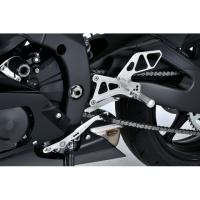 正規品／OVER RACING YZF-R6 バックステップ関連パーツ バックステップ 6ポジション（シルバー） オーバーレーシング バイク | パークアップバイクYahoo!店