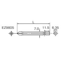 正規品／Panasonic ハンドツール EZ9805 ドライバービット（+）#2X45（2ホン） Panasonic バイク 車 自動車 自転車 | パークアップバイクYahoo!店