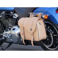 DEGNER ツーリング用バッグ PRSB-9B プレミアムサドルバッグ カラー タン デグナー | パークアップバイクYahoo!店