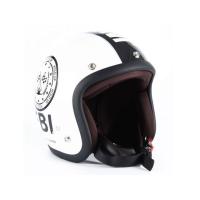 正規品／72JAM ジェットヘルメット JJ-02 F.B.I.（ホワイト） サイズ：フリー/57-60cm未満 72ジャムジェット バイク | パークアップバイクYahoo!店