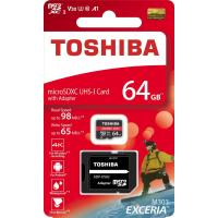 東芝 ( TOSHIBA ) 64GB microSDXC メモリー ( R 98MB/s / W 65MB/s ) アダプター | スターワークス社