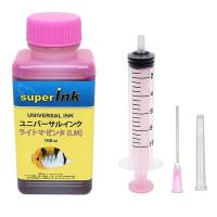 superInk ユニバーサルインク ライトマゼンタ（染料)詰め替え 詰替えインク 100ml（インクジェットプリンターすべてのブランド用） 詰替えインク | スタンダードカラー