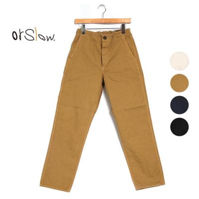 orSlow メンズワーク、ペインターパンツ（色：ネイビー系）｜ボトムス