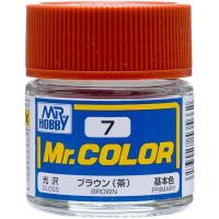 GSIクレオス 模型用塗料 Mr.ホビー Mr.カラー C7 ブラウン 茶 光沢 10ml | エアガン ホビーのスターゲート