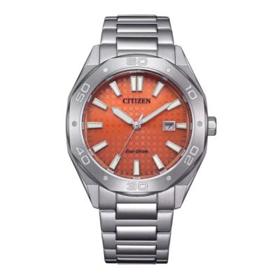 美品　CITIZEN　シチズン　ブラック　オレンジ　電波ソーラー　腕時計　メンズ CITIZEN エコドライブ シチズン メンズ腕時計 ソーラー ブラック