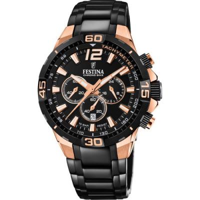 クロノグラフウォッチ　フェスティナ　ブラック　FESTINA ブランドウォッチ レアウォッチの専門店スターマート - FESTINA(フェスティナ