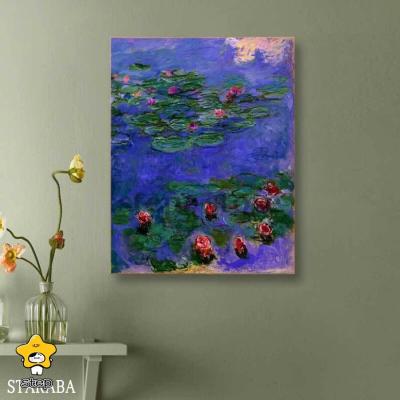 【希少品】クロード・モネ 睡蓮 リトグラフ アールリト工房製 シリアル一桁 希少品】クロード・モネ 睡蓮 リトグラフ アールリト工房製