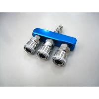 エアーカプラー 3連 アルミ ソケット 分岐 ワンタッチ型 接続 ソケット 汎用 エアージョイント ソケット 分岐ジョイント カプラー | TOOLSISLAND