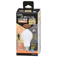 オーム(OHM) 電機 LED電球 E26 60形相当 人感明暗センサー付 電球色 人感センサー 60ワット相当 自動点灯 玄関 トイレ 廊下 階段 LDA8L-G R51 06-4465 | スターハム