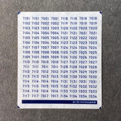 地下鉄7000系前面車番(Nゲージ) : 世田谷車両 Yahoo!店 - 通販 - Yahoo