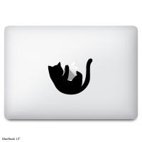 MacBookステッカー スキンシール 黒猫 "blackcat" 3 | ステッカータウン Yahoo!店
