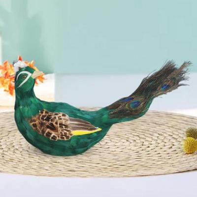 2種セット 置物 孔雀 白 70cm 柱 インテリア 風水 ホワイトジルコニア