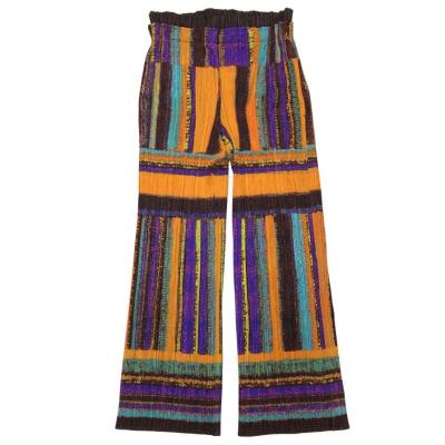 【希少】PLEATS PLEASE パンツ マルチカラー 総柄 プリーツプリーズ アウトレット（ISSEY MIYAKE）のおすすめ人気